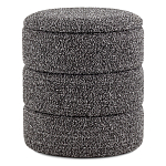 Пуф Three Gray в ткани букле серого цвета варинант исполнения - 1 | Loft Concept в Брянске