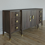 Большой Комод-буфет Elsa Dreams Walnut с ящиками варинант исполнения - 4 | Loft Concept в Брянске