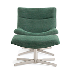 Кресло вращающееся с подставкой для ног зеленое Verdante варинант исполнения - 2 | Loft Concept в Брянске