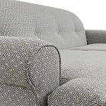 Трехместный диван Garner Grey Ornament Sofa варинант исполнения - 3 | Loft Concept в Брянске