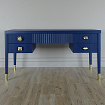 Письменный стол с 4-мя ящиками Elsa Dreams Blue варинант исполнения - 5 | Loft Concept в Брянске