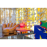 Дизайнерское кожаное кресло в форме руки Poltronova Joe Gold  Armchair варинант исполнения - 13 | Loft Concept в Брянске