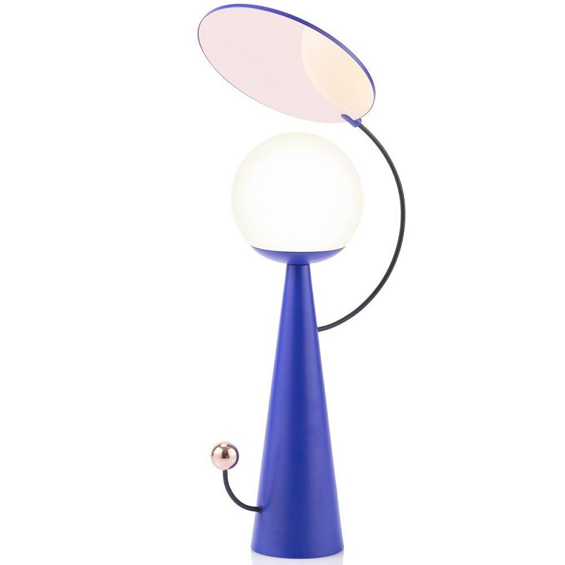 Настольная лампа SACHI SACHA TABLE LAMP Белый Синий в Брянске | Loft Concept 