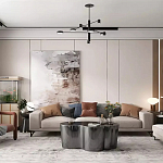 Дизайнерский журнальный стол зеркальный волнистой формы Gytep варинант исполнения - 1 | Loft Concept в Брянске