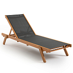 Шезлонг из текстиля и эвкалипта Power of Nature варинант исполнения - 1 | Loft Concept в Брянске