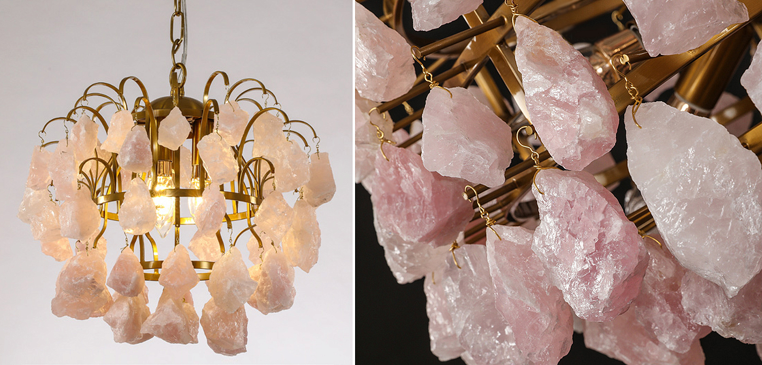 Hardis Pink stone Chandelier 30 Hardis Pink stone Chandelier 30 - Loft-Concept в Брянске