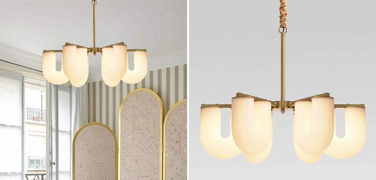 Люстра Berthe Arch Chandelier 6 плафонов Люстра Berthe Arch Chandelier 6 плафонов - Loft-Concept в Брянске
