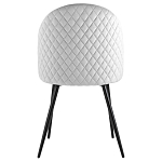 Мягкий стул в сером велюре Miruna Chair варинант исполнения - 3 | Loft Concept в Брянске