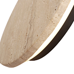 Бра с круглым плафоном из травертина Shaw Marble Lighting варинант исполнения - 5 | Loft Concept в Брянске