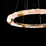 Люстра в форме кольца с золотым декором Warm Heavenly Light варинант исполнения - 6 | Loft Concept в Брянске