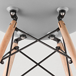 Пластиковый стул на ножках из массива бука Eames Mint варинант исполнения - 8 | Loft Concept в Брянске