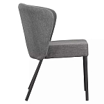 Стул серый с широкой закругленной спинкой Chair Gray Attractive варинант исполнения - 2 | Loft Concept в Брянске