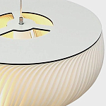 Подвесной светильник с белыми изящными декоративными лепестками Volumetric Petal Lamp варинант исполнения - 9 | Loft Concept в Брянске