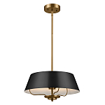 Подвесной светильник с конусовидным металлическим абажуром черного цвета Kichler варинант исполнения - 2 | Loft Concept в Брянске