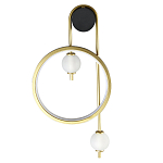 Бра с круглой рамкой и стеклянными белыми шарами B.LUX C Ball варинант исполнения - 1 | Loft Concept в Брянске