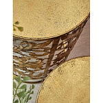 Столик приставной с цветочной резной фактурой Madagascar варинант исполнения - 2 | Loft Concept в Брянске