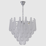 Люстра с подвесками из рифленного стекла в форме капель Textured Glass Chandelier варинант исполнения - 2 | Loft Concept в Брянске