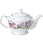 Чайный сервиз из фарфора с рисунком цветов на 6 персон 14 предметов Garden Whisper Porcelain Set  варинант исполнения - 1 | Loft Concept в Брянске