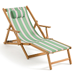 Шезлонг из акации и ткани Venezuela варинант исполнения - 1 | Loft Concept в Брянске