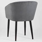 Мягкое кресло на металлических ножках Shaggy Dark Grey варинант исполнения - 4 | Loft Concept в Брянске