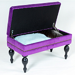 Мягкая банкетка с зоной для хранения Casket Violet варинант исполнения - 4 | Loft Concept в Брянске