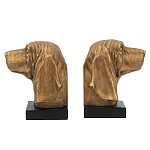Держатель для книг с бронзовыми фигурками головы собаки Dog Elegance  варинант исполнения - 1 | Loft Concept в Брянске