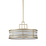 Подвесной светильник цвета латунь с белым матовым плафоном с геометрическим рисунком Feiss варинант исполнения - 1 | Loft Concept в Брянске