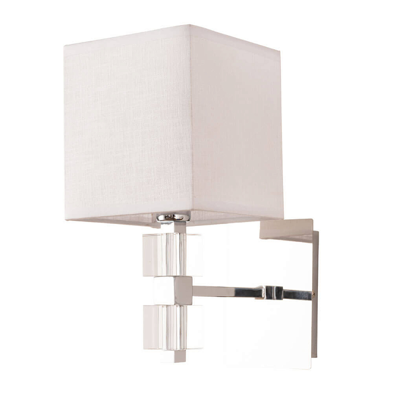 Бра Tradonico Sconces Chromium Хром Белый Прозрачный Бра Tradonico Sconces Chromium Хром Белый Прозрачный в Брянске | Loft Concept