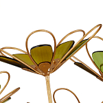 Люстра золотого цвета в форме цветка Hanging Flowers варинант исполнения - 2 | Loft Concept в Брянске