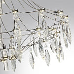 Люстра подвесная из металла с хрустальными прозрачными подвесками Quasar 81 варинант исполнения - 13 | Loft Concept в Брянске