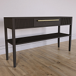 Дизайнерская Консоль с полкой и ящиком Primo Темный орех варинант исполнения - 2 | Loft Concept в Брянске