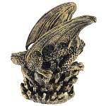 Декоративная статуэтка Дракон со стеклянным шаром Dragon and Glass Ball Gold Black варинант исполнения - 4 | Loft Concept в Брянске