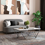 Диван в велюровой обивке серого цвета COLOR BLOCK варинант исполнения - 9 | Loft Concept в Брянске