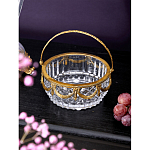 Корзиночка из прозрачного стекла с бронзовой ручкой Eden Garden варинант исполнения - 3 | Loft Concept в Брянске