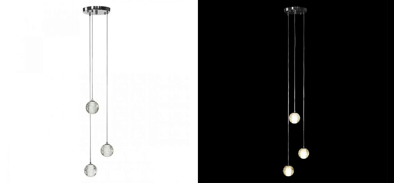 Каскадная Светодиодная Люстра Bocci 3 шара Led Crystal Glass Каскадная Светодиодная Люстра Bocci 3 шара Led Crystal Glass - Loft-Concept в Брянске