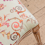 Стул из массива бука светло-зеленый с растительным орнаментом Raffael Angel Green Chair варинант исполнения - 4 | Loft Concept в Брянске