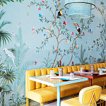 Обои ручная роспись Amazonia Duck Egg варинант исполнения - 5 | Loft Concept в Брянске