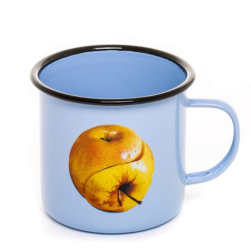Кружка Seletti Apple Голубой Желтый Кружка Seletti Apple Голубой Желтый в Брянске | Loft Concept