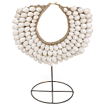 Этническое ожерелье из ракушек на подставке White Shells Necklace варинант исполнения - 1 | Loft Concept в Брянске