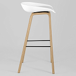 Барный стул на ножках из натурального дерева Boras White варинант исполнения - 2 | Loft Concept в Брянске
