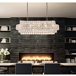 Люстра овальной формы хрустальная в неоклассическом стиле Majesty варинант исполнения - 8 | Loft Concept в Брянске