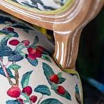 Стул из массива бука бежевый с изображением птиц и цветов Beige Green Chinoiserie Rose Garden Chair варинант исполнения - 4 | Loft Concept в Брянске