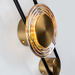 Бра со стеклянными плафонами в форме дисков Savio Brown Glass Disc Light варинант исполнения - 3 | Loft Concept в Брянске