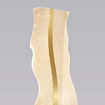 Торшер с изогнутым каркасом Golden Wave варинант исполнения - 3 | Loft Concept в Брянске