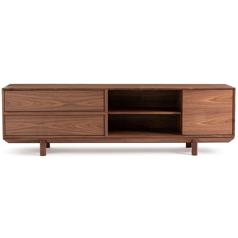 ТВ-тумба из массива ореха Robinett Wooden TV Stand Коричневый ТВ-тумба из массива ореха Robinett Wooden TV Stand Коричневый в Брянске | Loft Concept