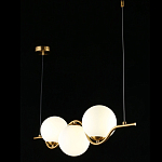 Люстра подвесная светодиодная Jagna 2 Gold and White варинант исполнения - 3 | Loft Concept в Брянске