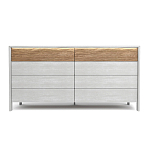 Комод 8 ящиков с подсветкой на рельефном фасаде Warm Industrial варинант исполнения - 1 | Loft Concept в Брянске