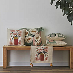 Подушка с цветочным принтом Blooming Elegance Rose варинант исполнения - 5 | Loft Concept в Брянске