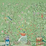 Обои ручная роспись Belvoir Pistachio варинант исполнения - 1 | Loft Concept в Брянске