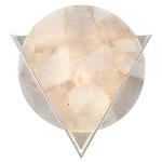 Бра светодиодное с диском из кварца Vendetta варинант исполнения - 1 | Loft Concept в Брянске